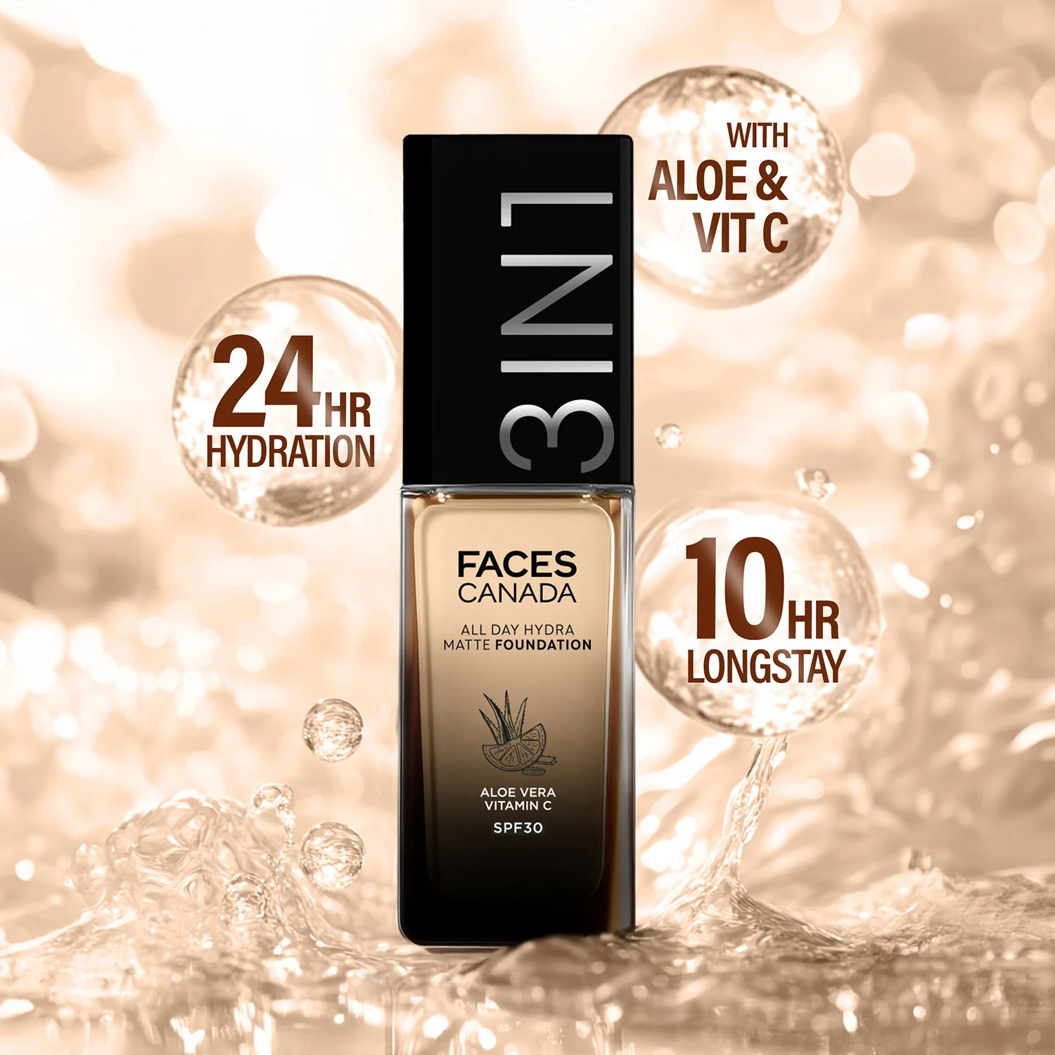 3 in 1 All Day Hydra Matte Foundation 30 ml - Image 21