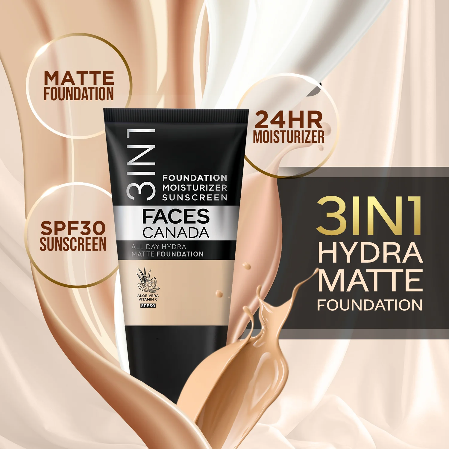 3 in 1 All Day Hydra Matte Mini Foundation - Image 7