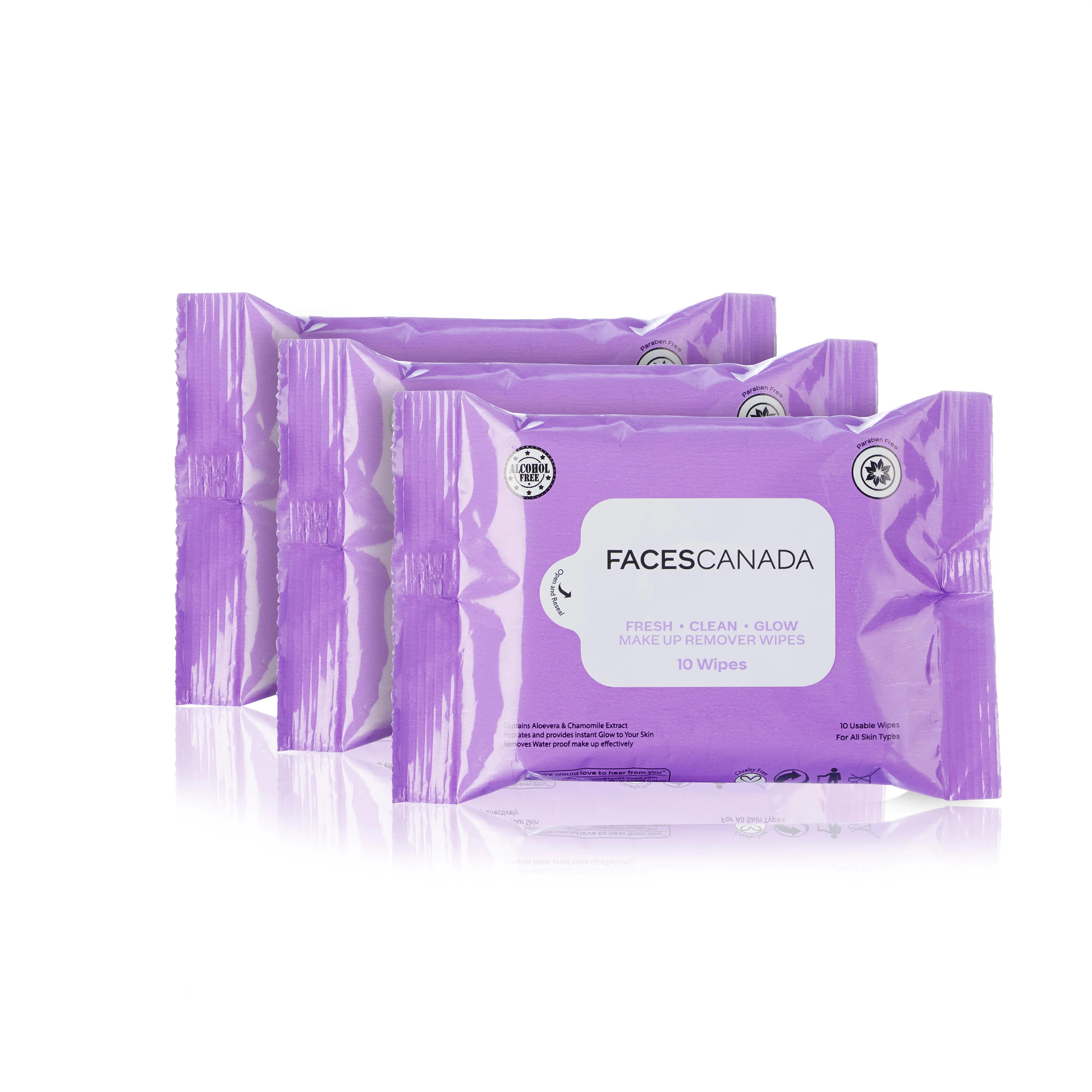Fresh Clean Glow Makeup Remover Wipes - Image 3