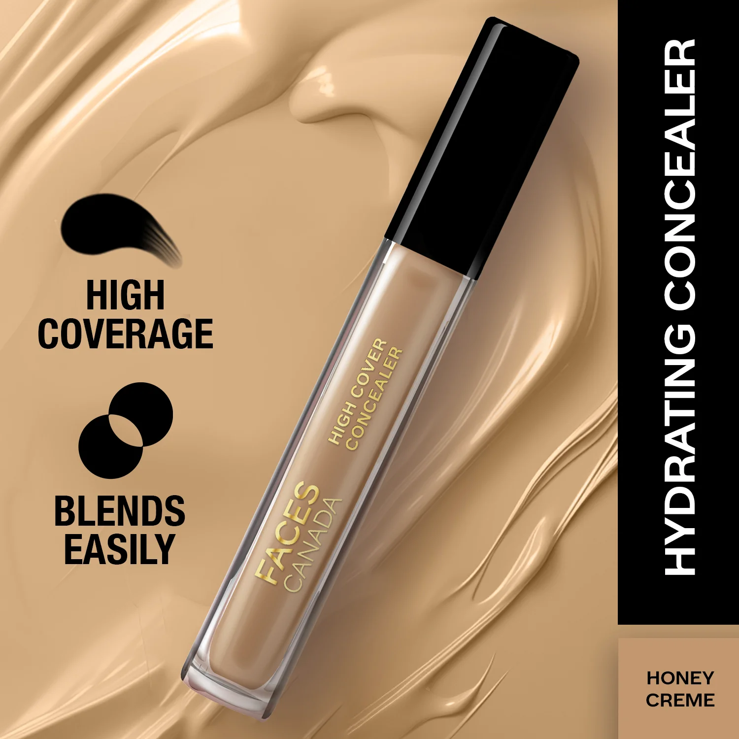 High Coverage Concealer - Full Coverage Liquid Formula for Flawless Skin - Image 6