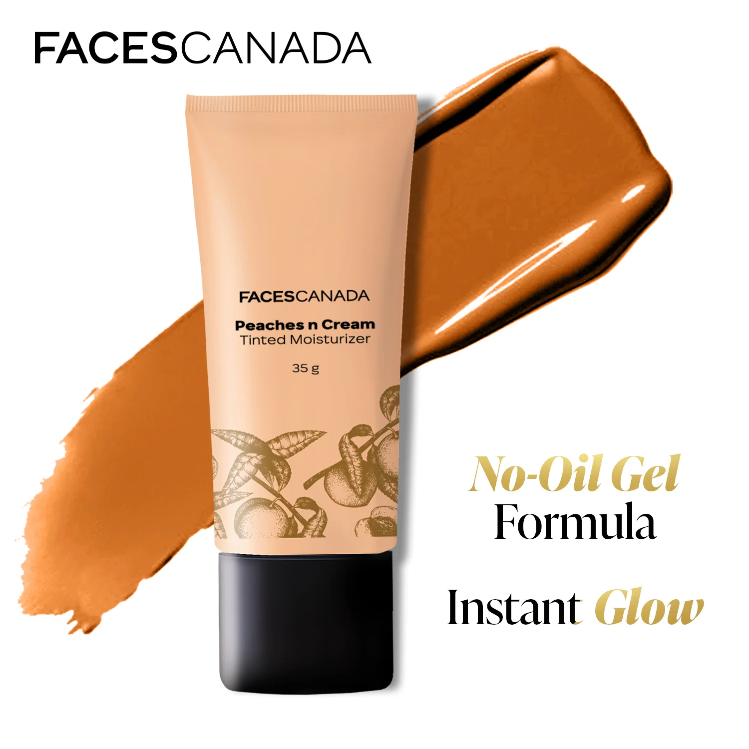 Peaches N Cream Tinted Moisturizer - Lightweight Tinted Face Moisturizer with Natural Glow - Image 3
