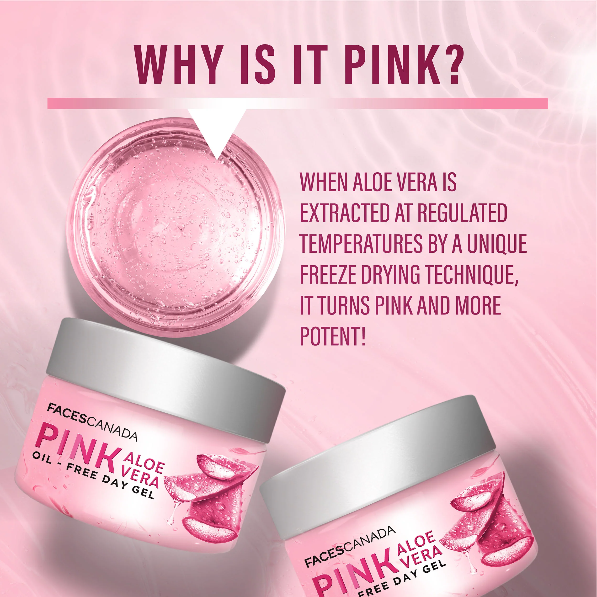 Pink Aloe Vera Oil-Free Day Gel - Image 4