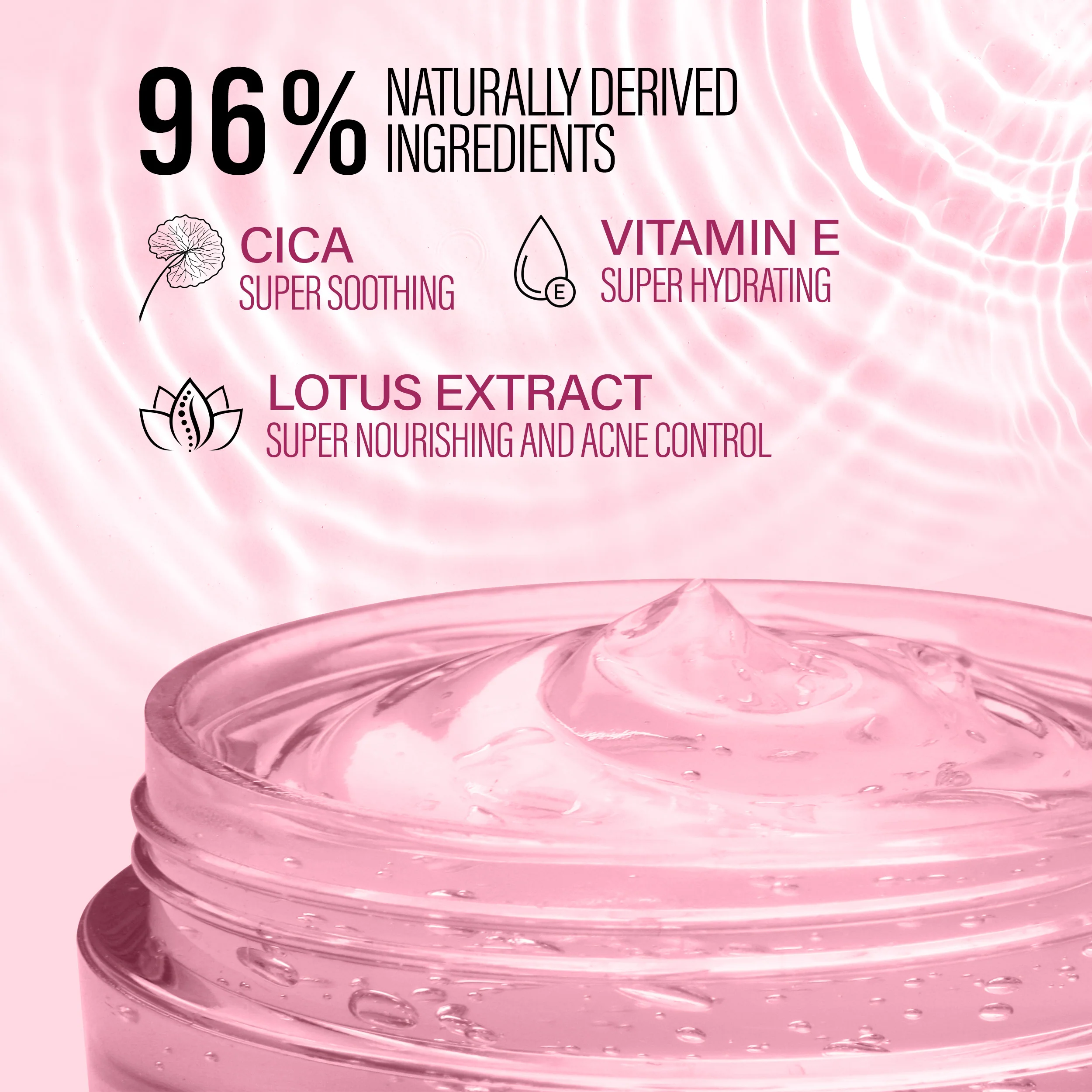 Pink Aloe Vera Oil-Free Day Gel - Image 6