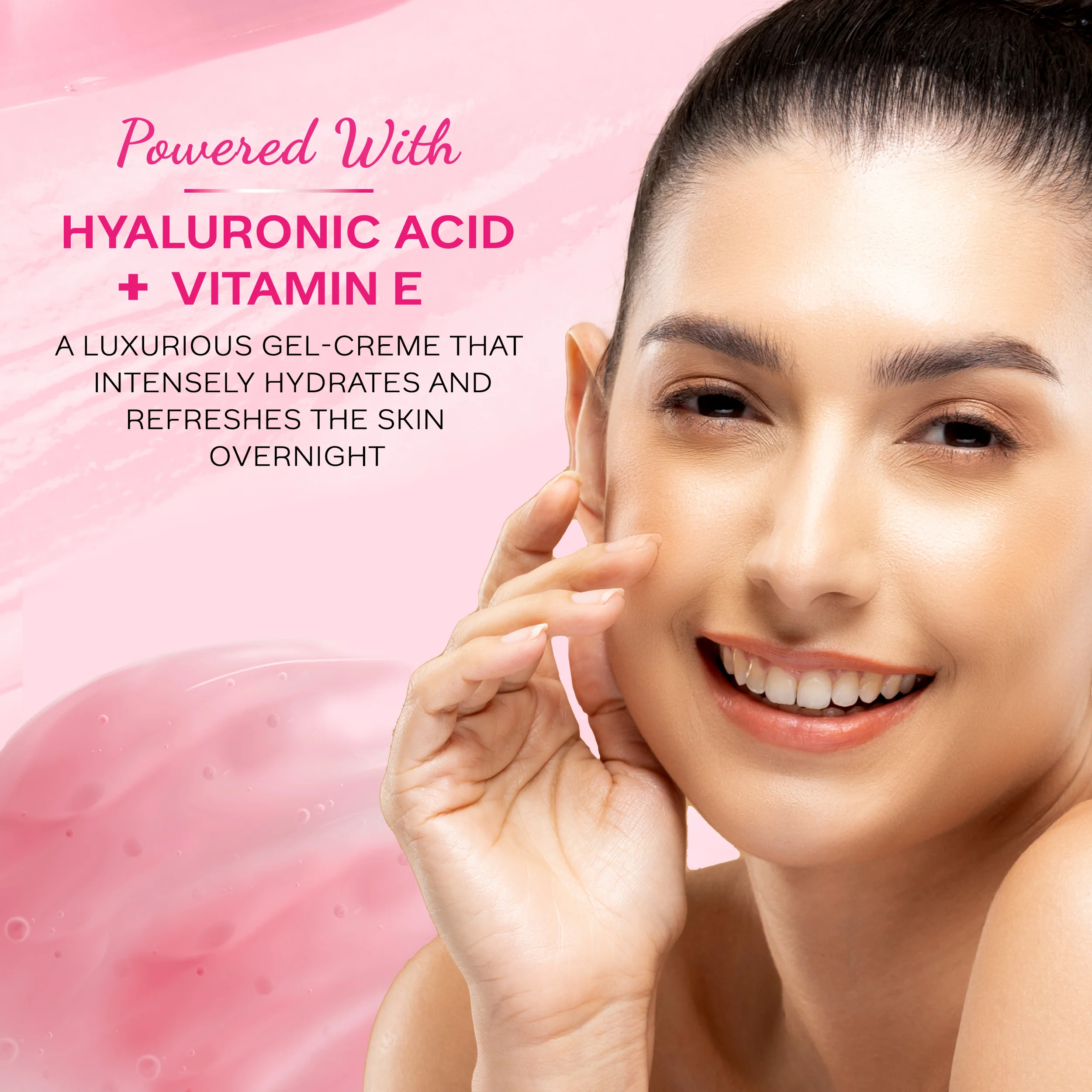 Pink Aloe Vera Overnight Replenish Gel - Image 6