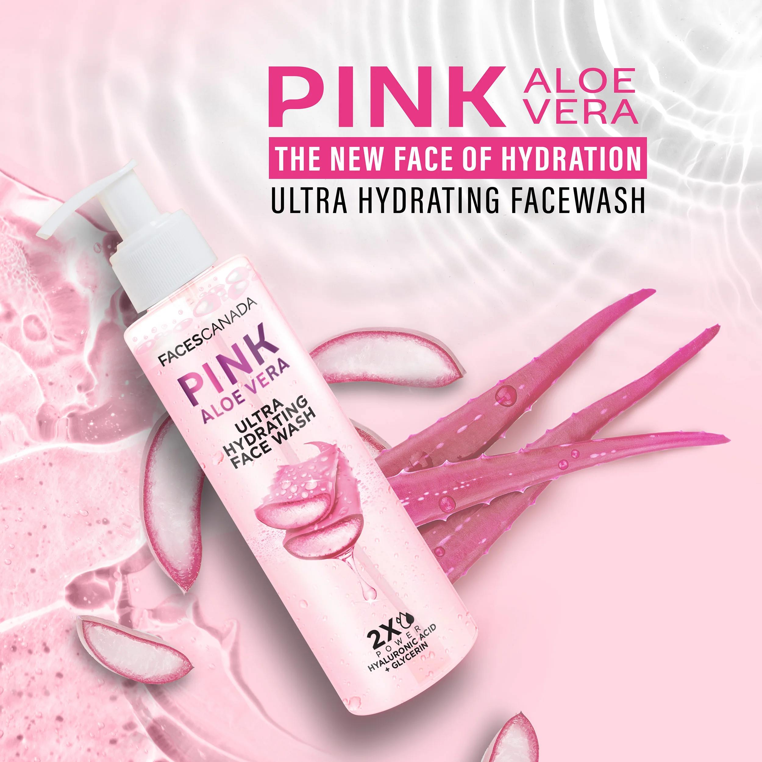 Pink Aloe Vera Ultra Hydrating Face Wash - Image 3