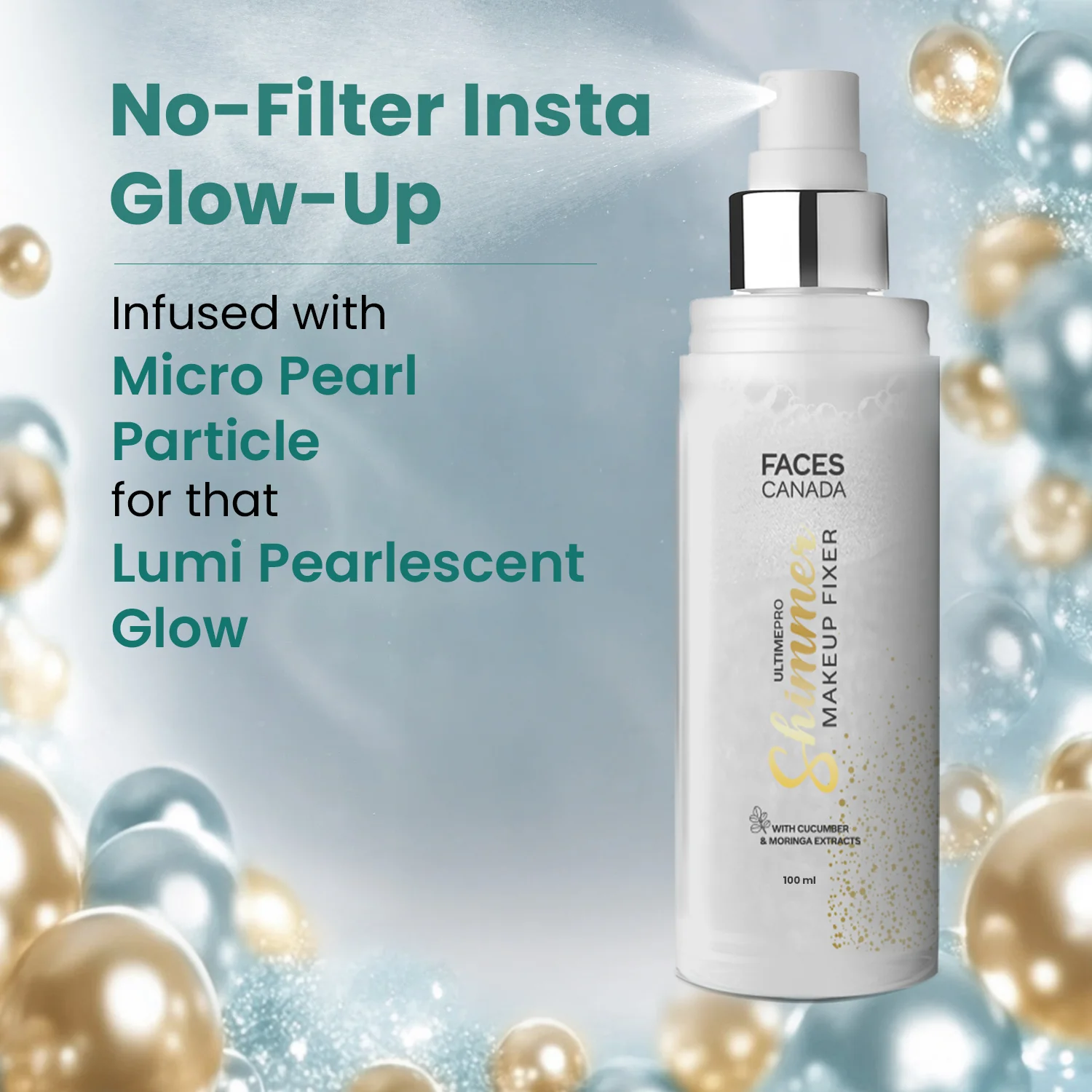 Ultime Pro Shimmer Makeup Fixer Spray - Image 3