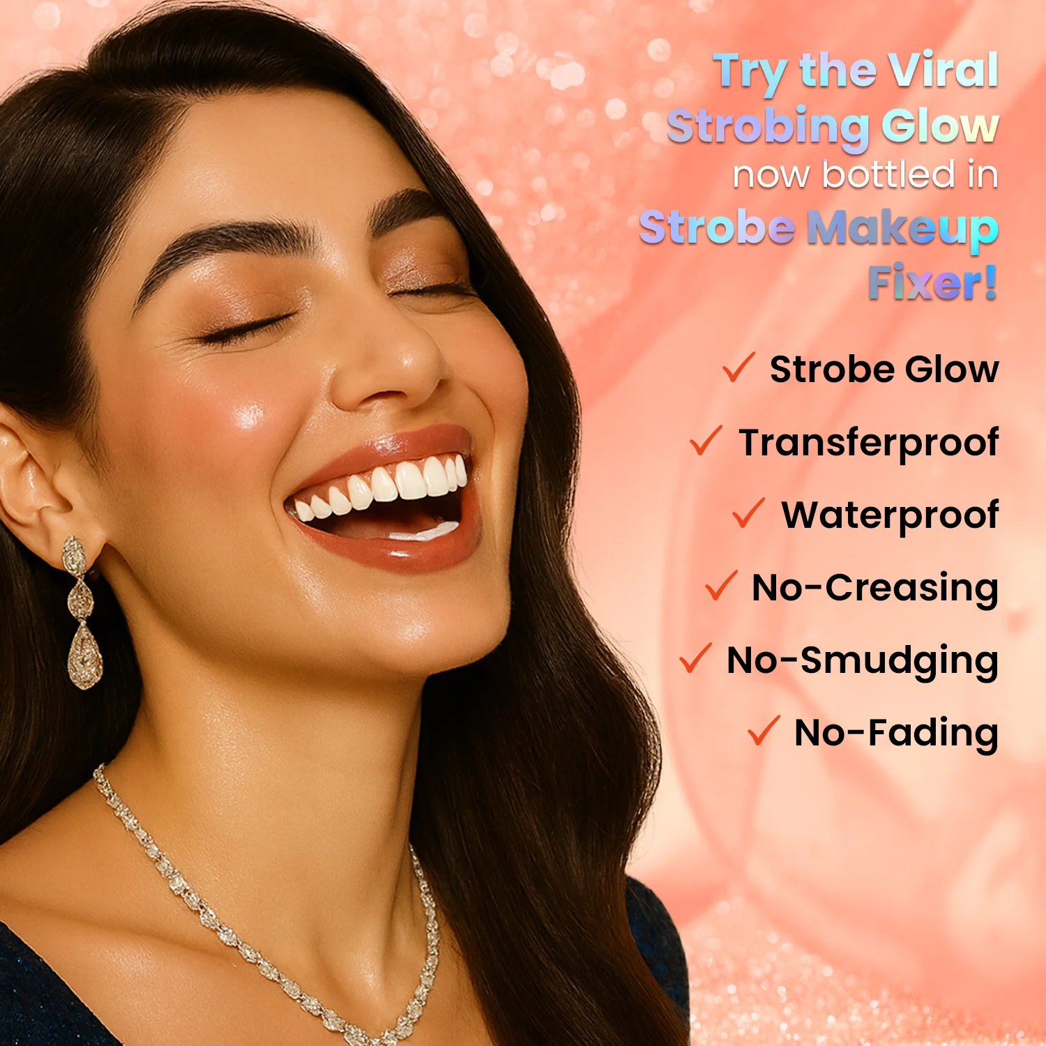 Ultime Pro Strobe Makeup Fixer Rose Gold Mini - Image 3