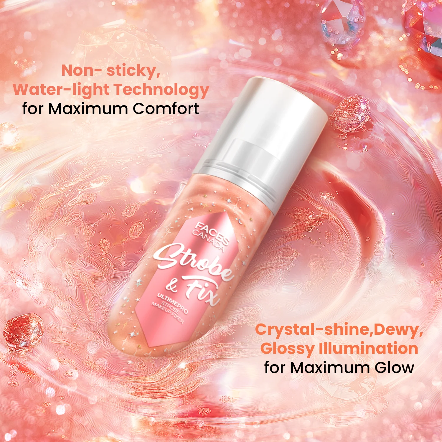 Ultime Pro Strobe Makeup Fixer Rose Gold Mini - Image 6