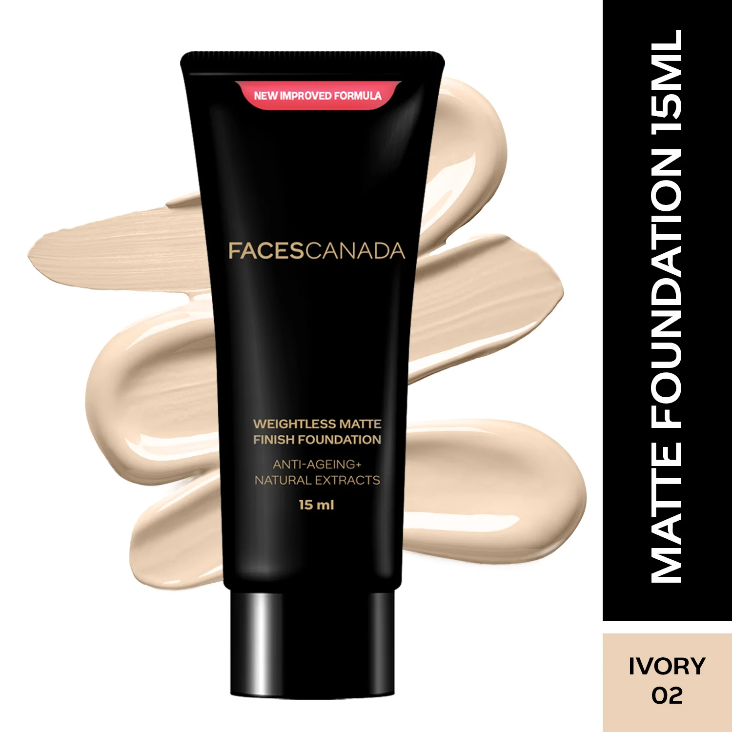 Matte Finish Foundation - Lightweight Formula for All Skin Types