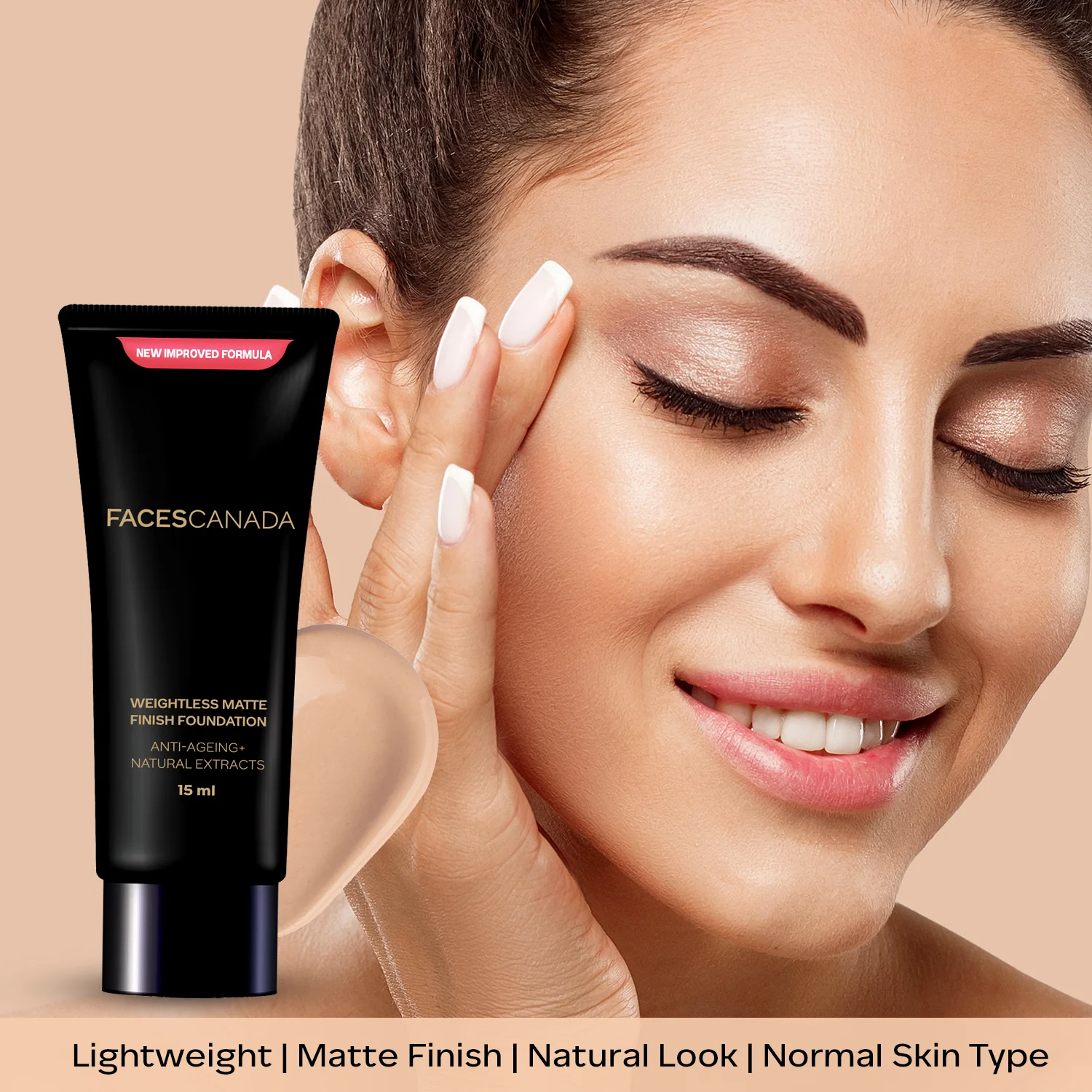 Matte Finish Foundation - Lightweight Formula for All Skin Types - Image 4