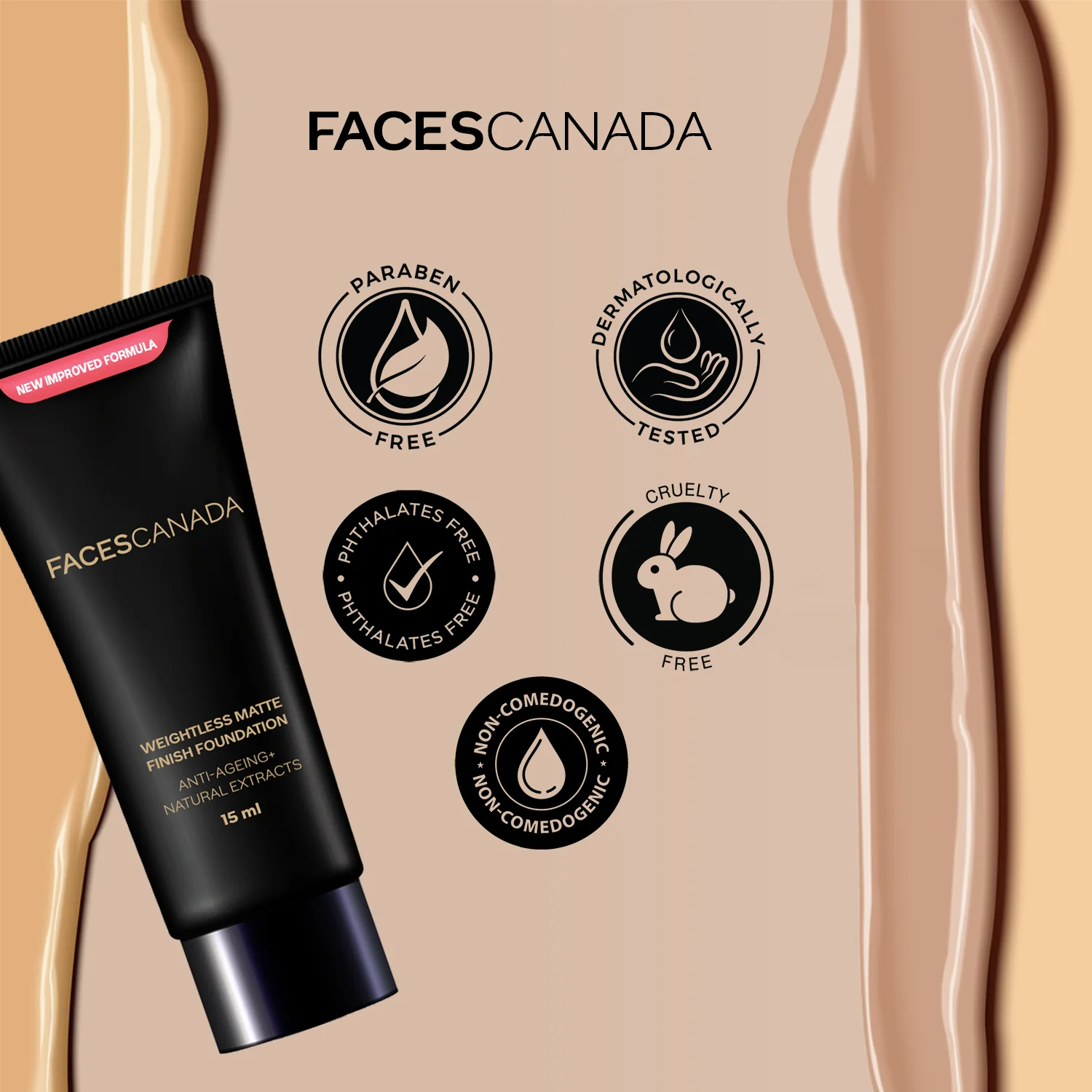 Matte Finish Foundation - Lightweight Formula for All Skin Types - Image 6